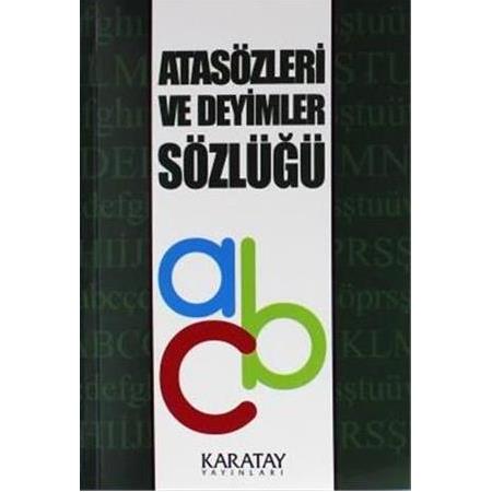 KARATAY ATASÖZLERİ VE DEYIMLER SOZLUGU 3.HAMUR