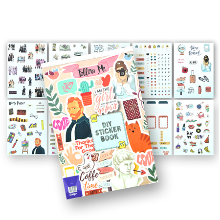 14x20 16 Yaprak Sticker Defter