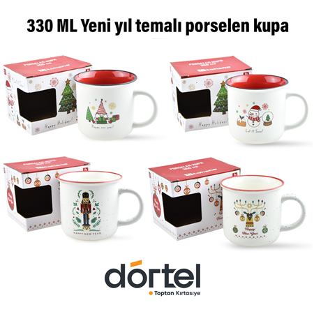 Porselen Yeni Yıl Kupa  330 ML