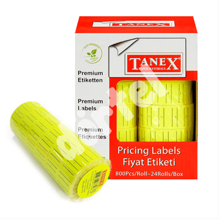 TANEX MOTEX SARI METO FİYAT ETİKETİ 24 Lü